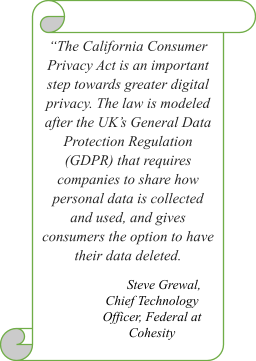Steve Grewal about CCPA